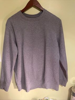 Men's Crewneck Bench Sweatshirt in Heather Gray Size Small